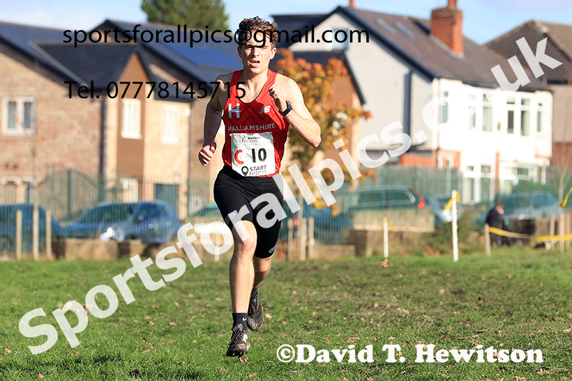 Senior men, 2024 Northern Cross Country Relays, Graves Park, Sheffield.   Photo: David T. Hewitson/Sports for All Pics